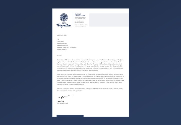 Sales letter